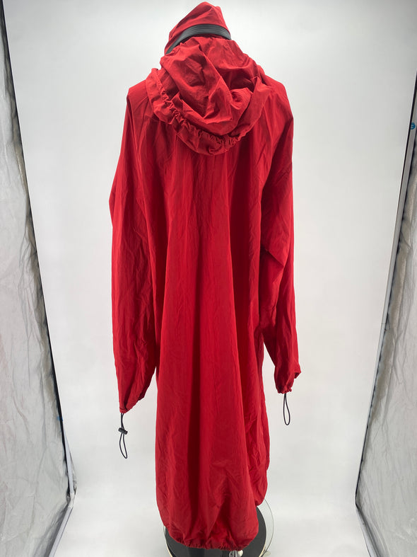 Parka longue rouge