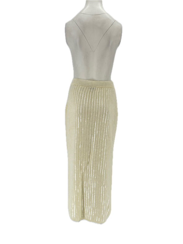 Jupe en laine à sequins