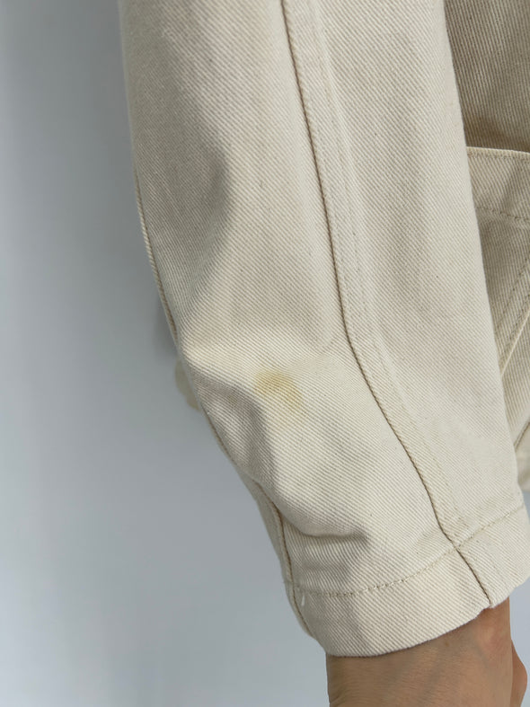 Veste en denim blanc