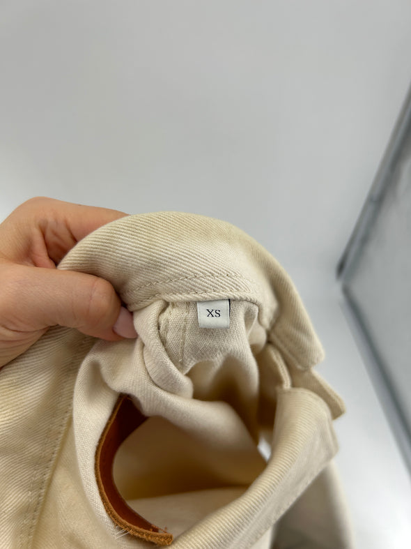 Veste en denim blanc