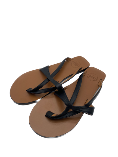 Sandales plates noires