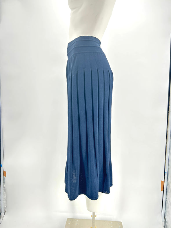Jupe en maille marine