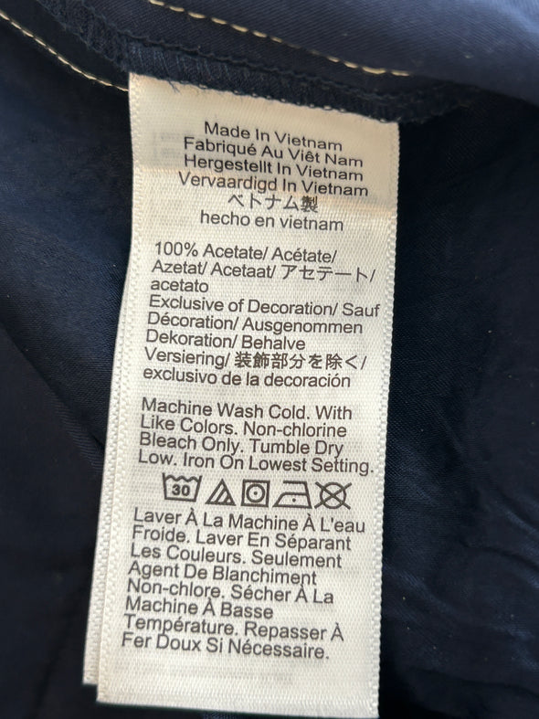 Pantalon satiné marine