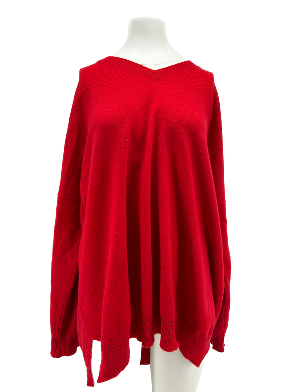 Pull rouge en cachemire
