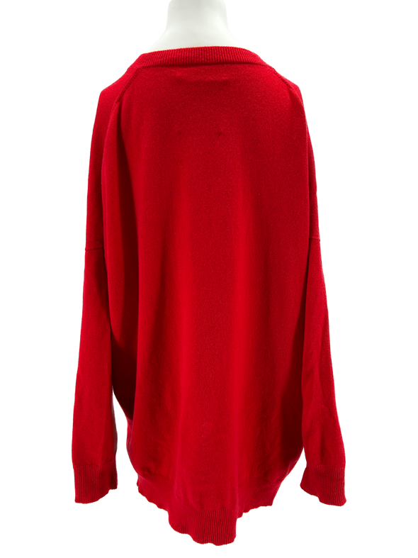 Pull rouge en cachemire