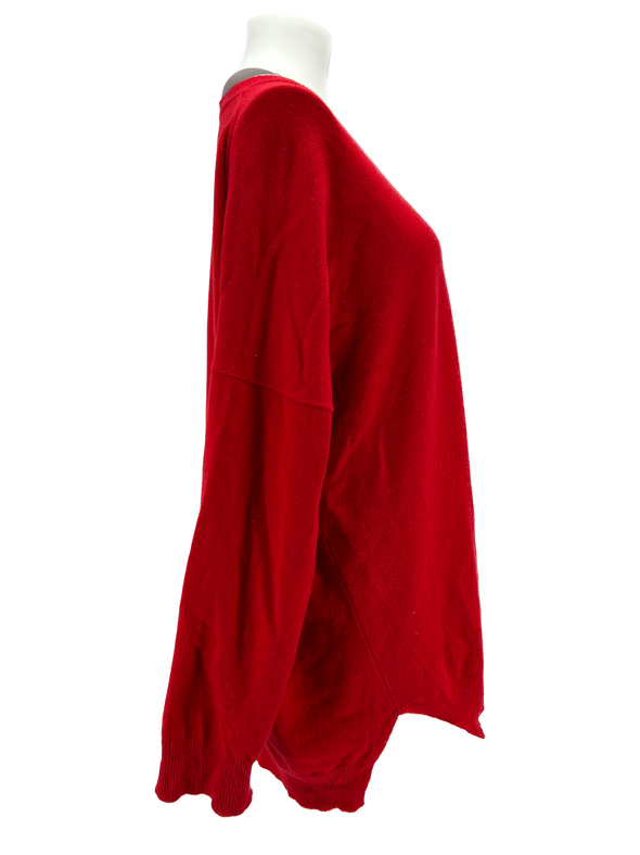 Pull rouge en cachemire