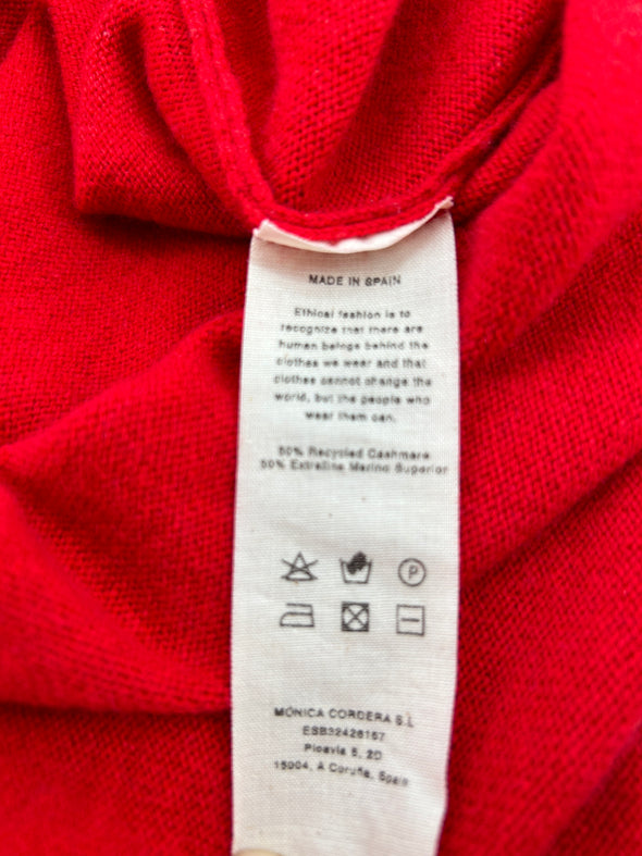 Pull rouge en cachemire
