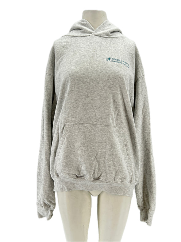 Sweat à capuche gris