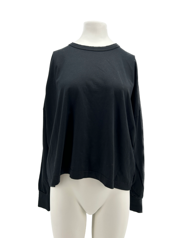 T-shirt noir à manches longues