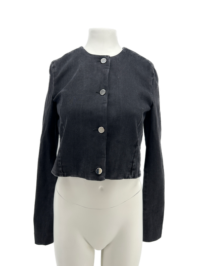 Gilet en jean gris