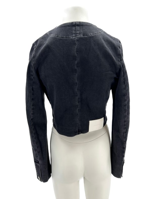 Gilet en jean gris