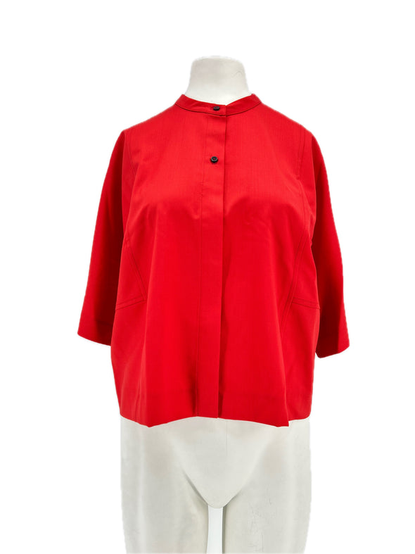Chemise en laine rouge "Aylin"