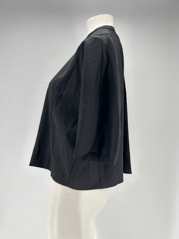 Chemise en laine noire "Aylin"