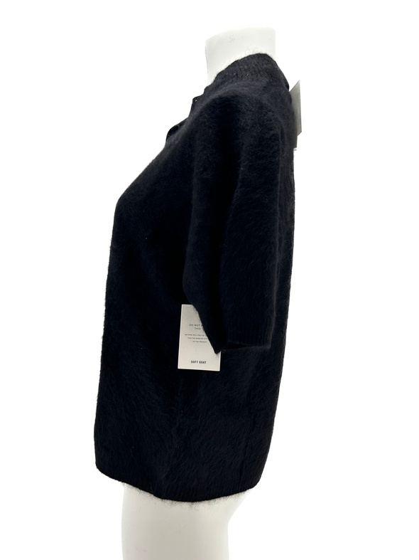 T-shirt noir en cachemire