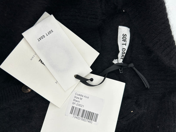 T-shirt noir en cachemire