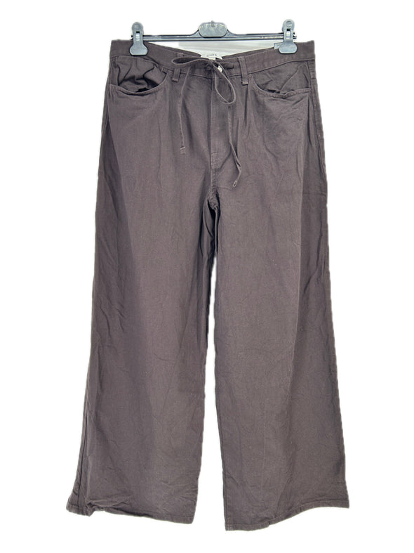 Pantalon large marron