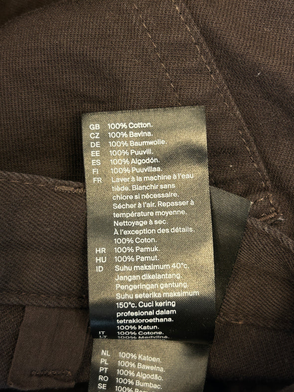 Pantalon large marron