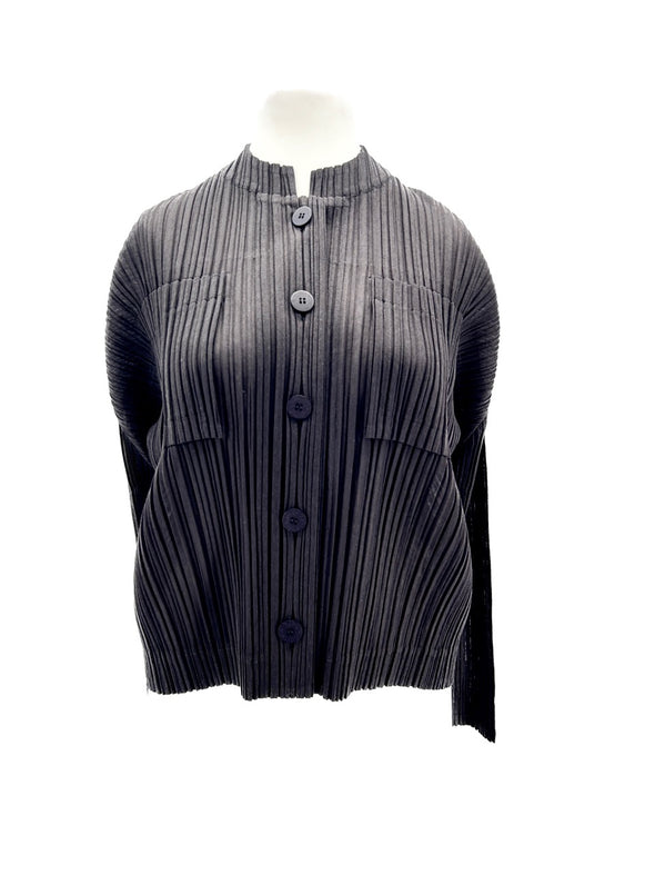 Chemise plissée noire