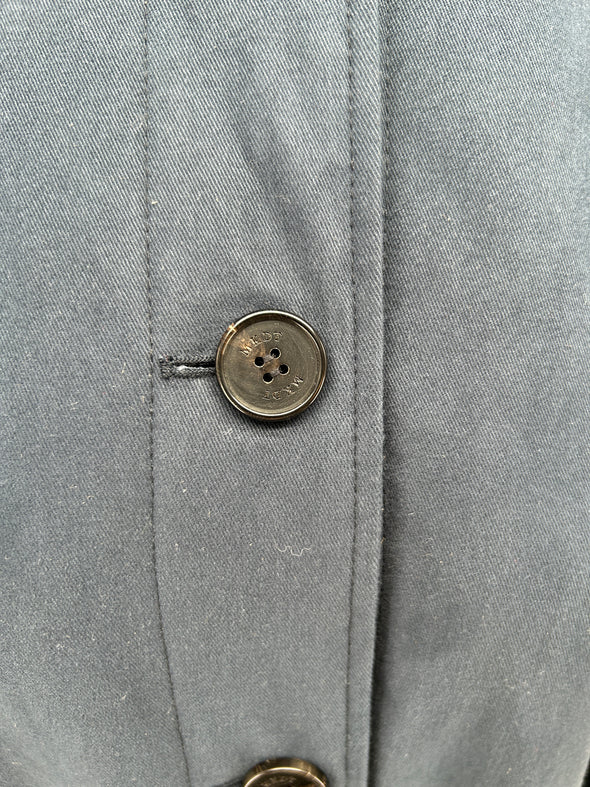 Manteau long bleu marine