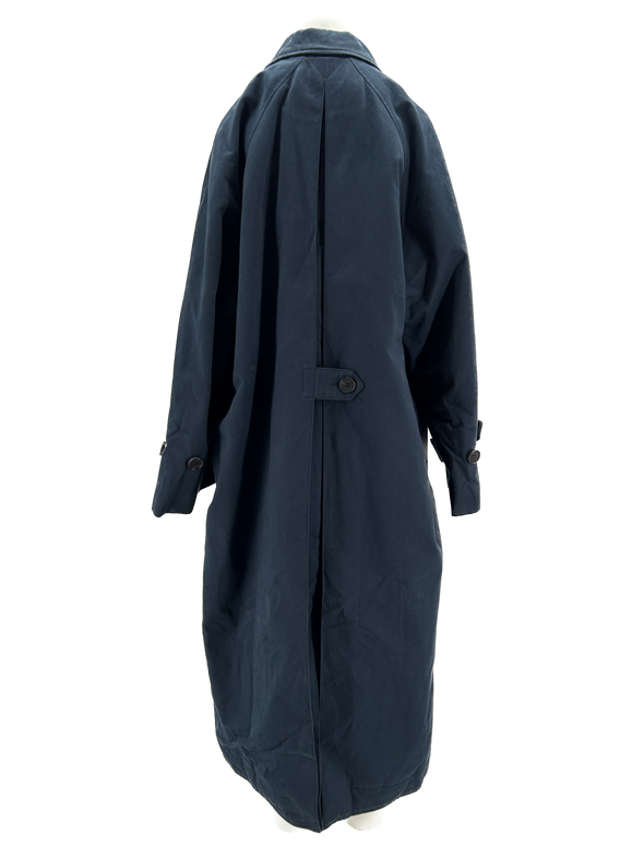 Manteau long bleu marine