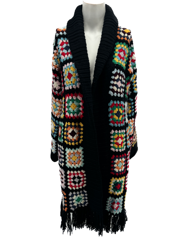 Cardigan tricoté multico