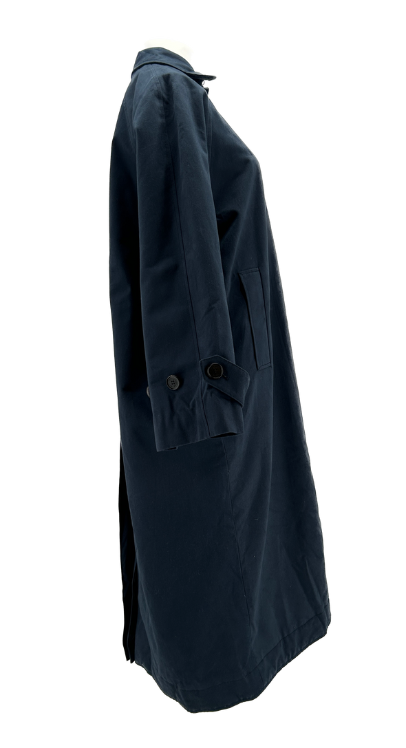 Manteau long bleu marine