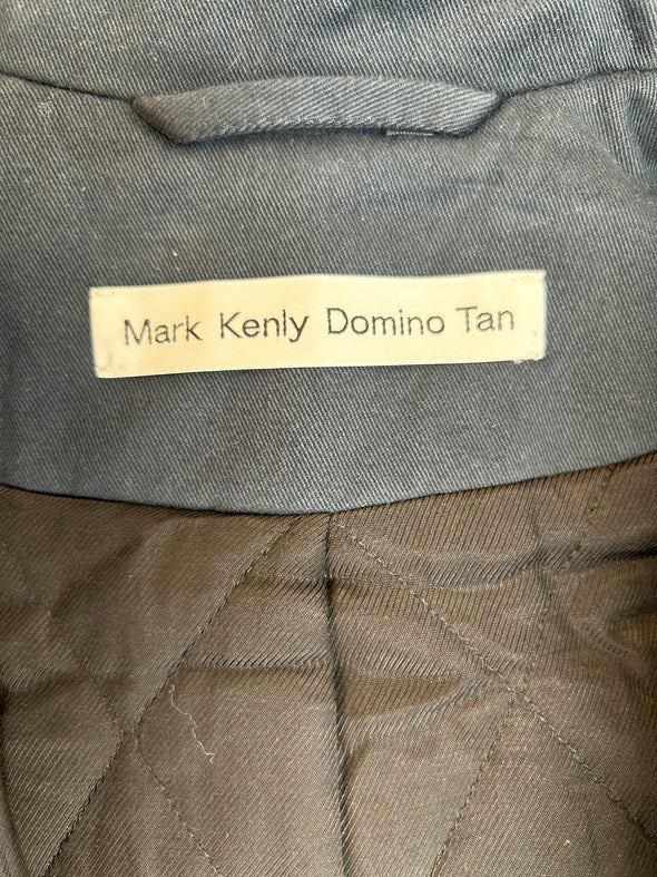Manteau long bleu marine