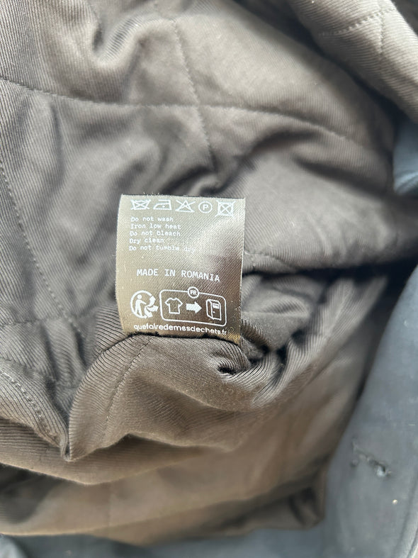 Manteau long bleu marine