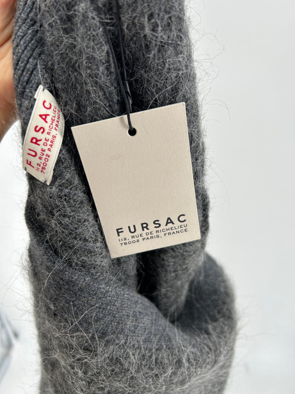 Cardigan en laine gris