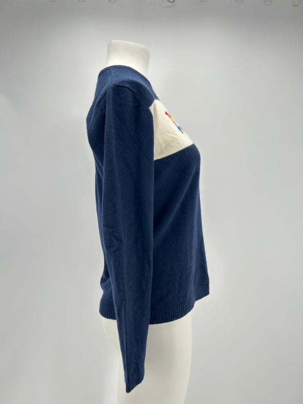 Pull en cachemire marine