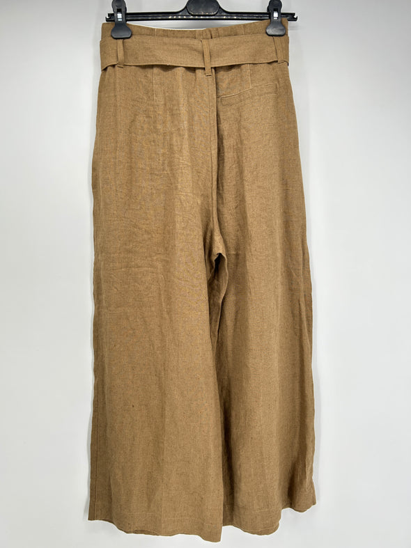 Pantalon large camel