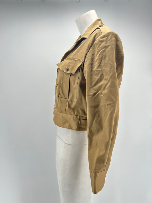 Veste en coton camel