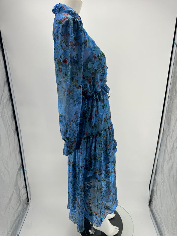 Robe longue bleue