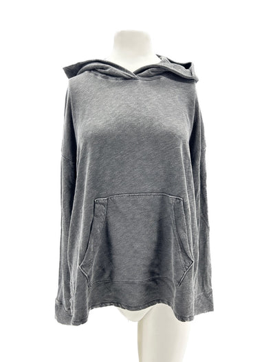 Sweat à capuche gris