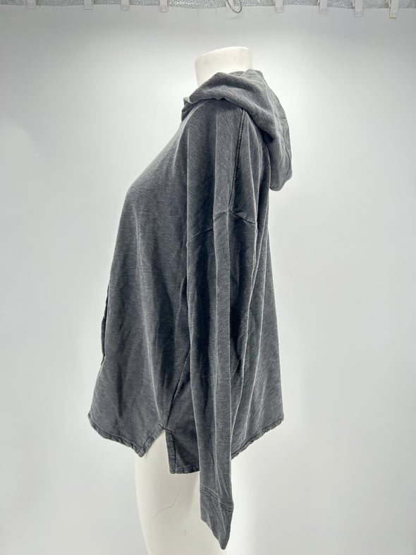 Sweat à capuche gris