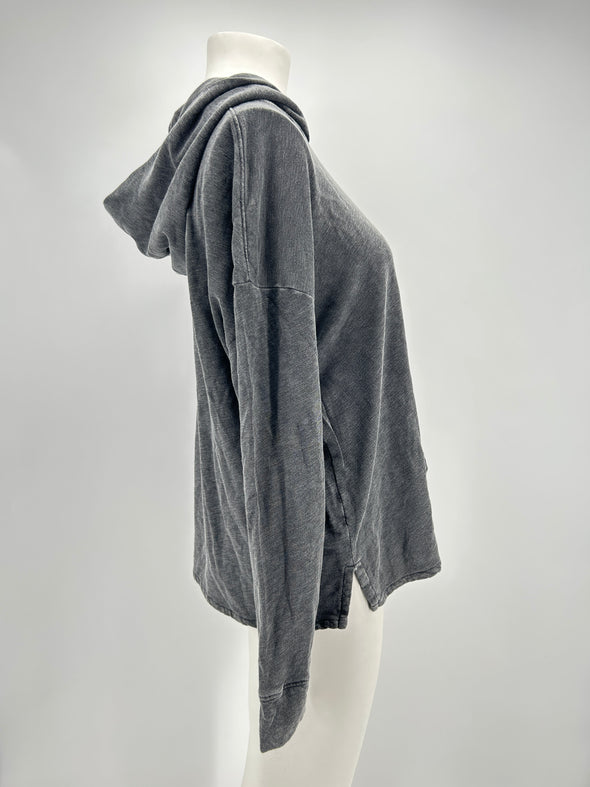 Sweat à capuche gris