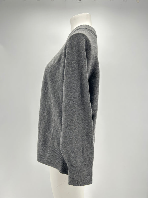 Pull en cachemire gris