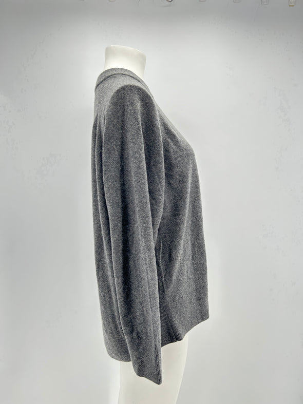 Pull en cachemire gris