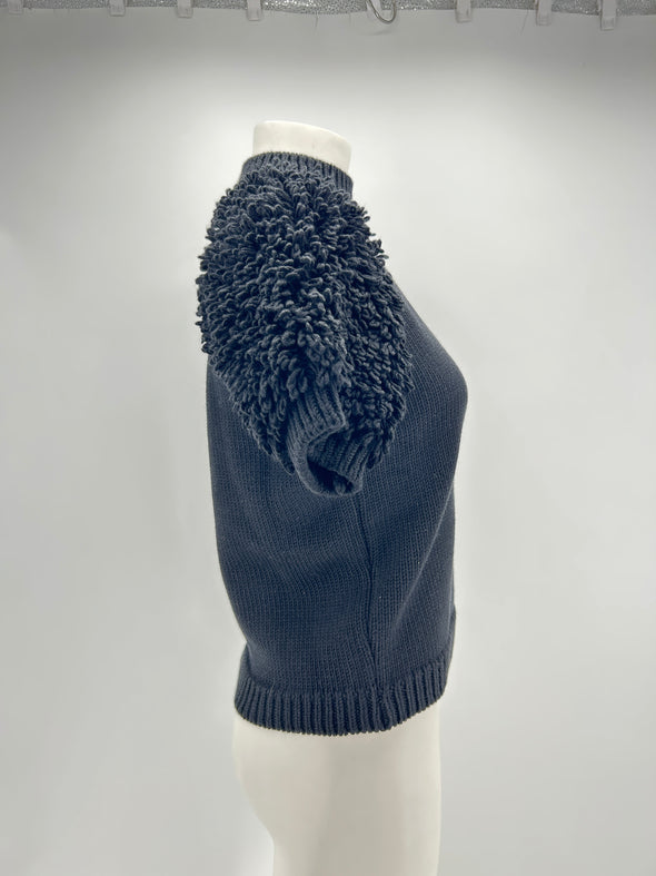 Top en laine noir