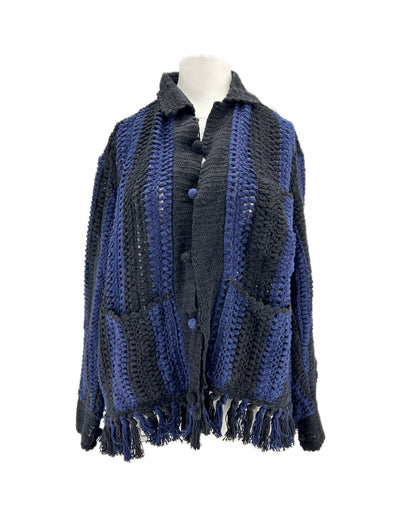 Cardigan bicolore