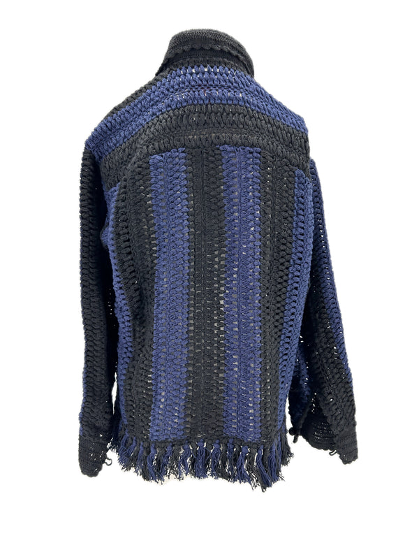Cardigan bicolore