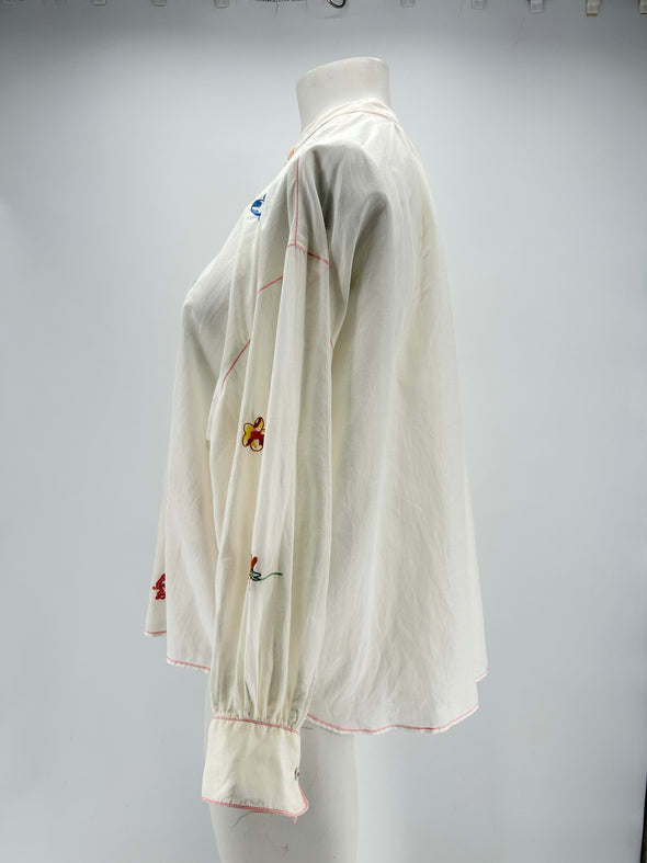 Blouse en soie blanche