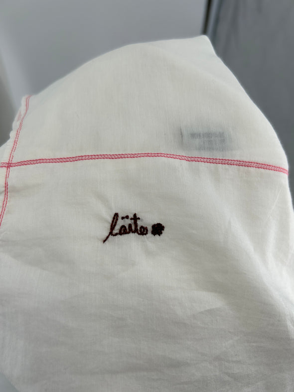 Blouse en soie blanche