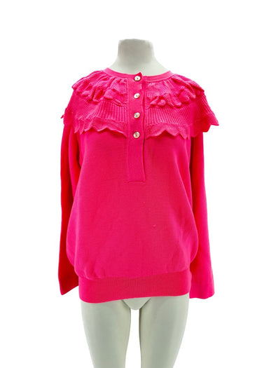 Pull en laine rose