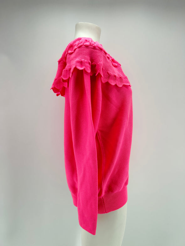 Pull en laine rose
