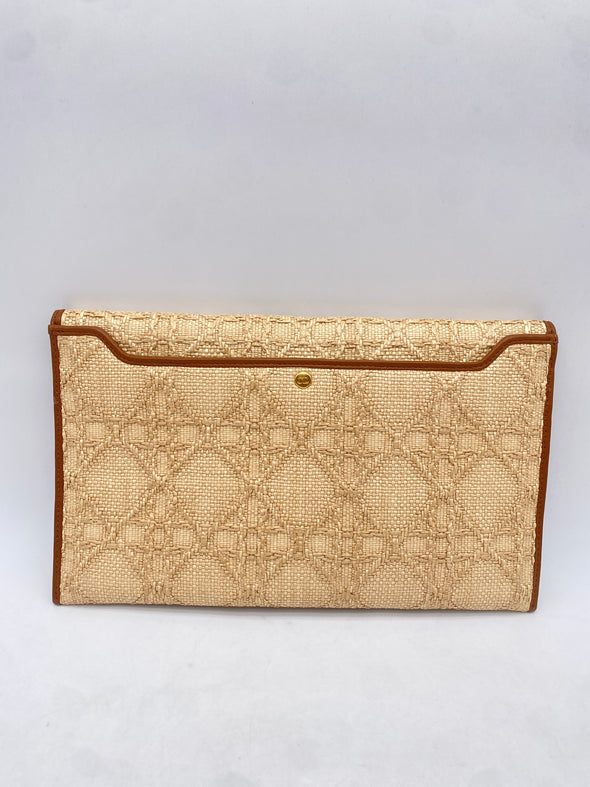 Pochette "30 Montaigne Avenue" en raphia