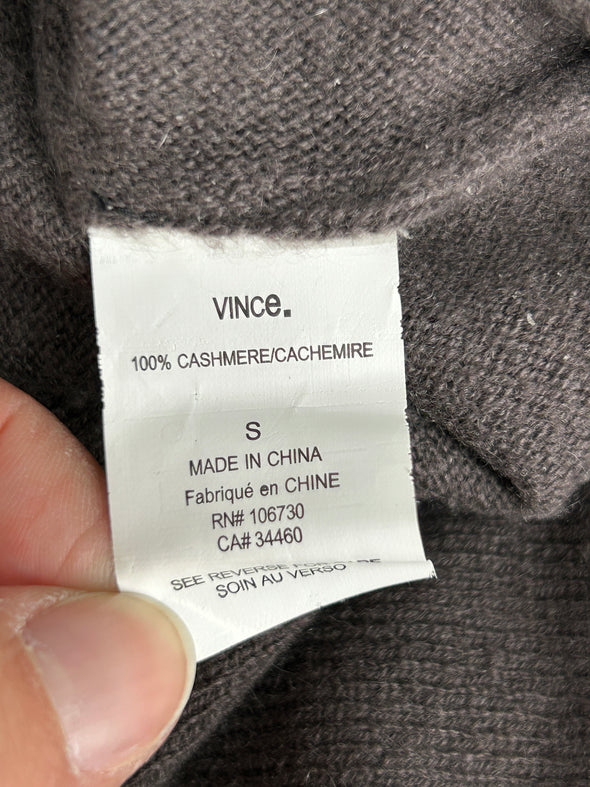 Top en cachemire gris