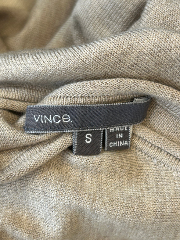 Top en cachemire beige