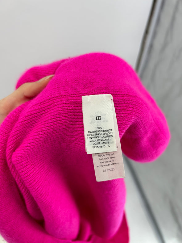 Pull en laine rose