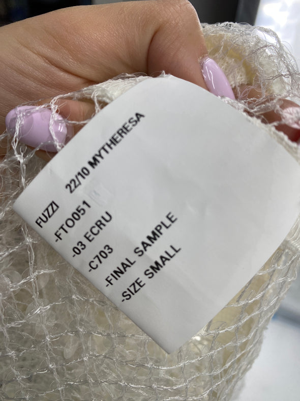 Top filet manches longues à paillettes